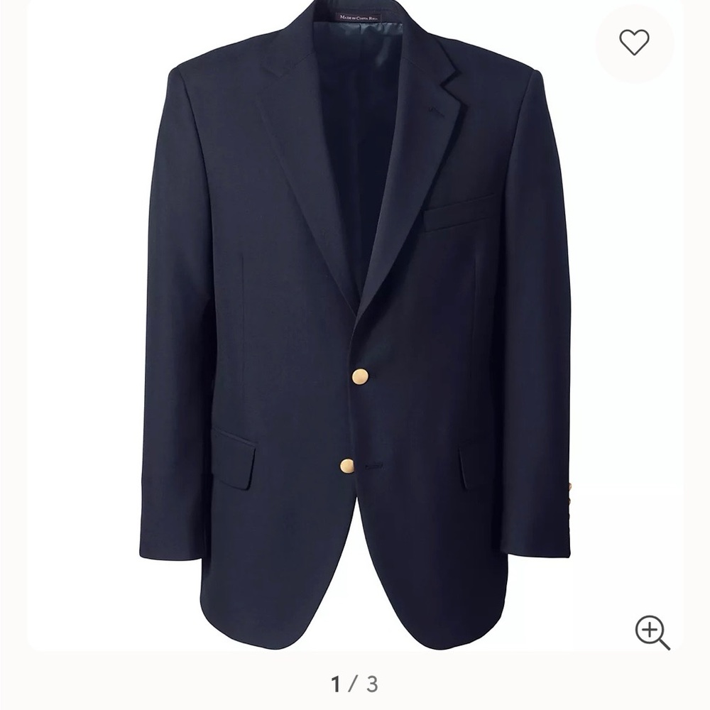 Men’s navy blazer